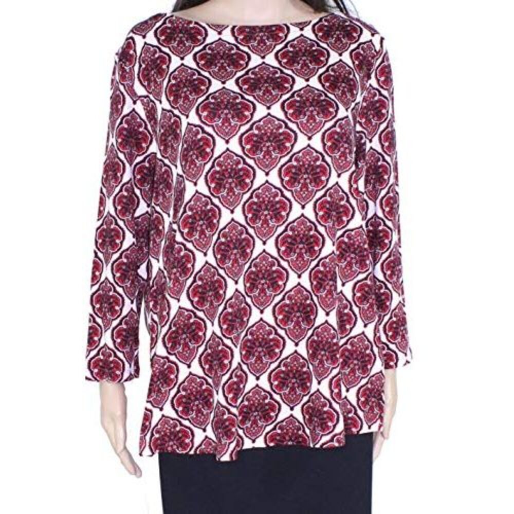 Charter Club Plus Size Cotton Printed T-Shirt